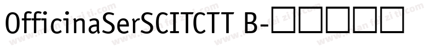 OfficinaSerSCITCTT B字体转换